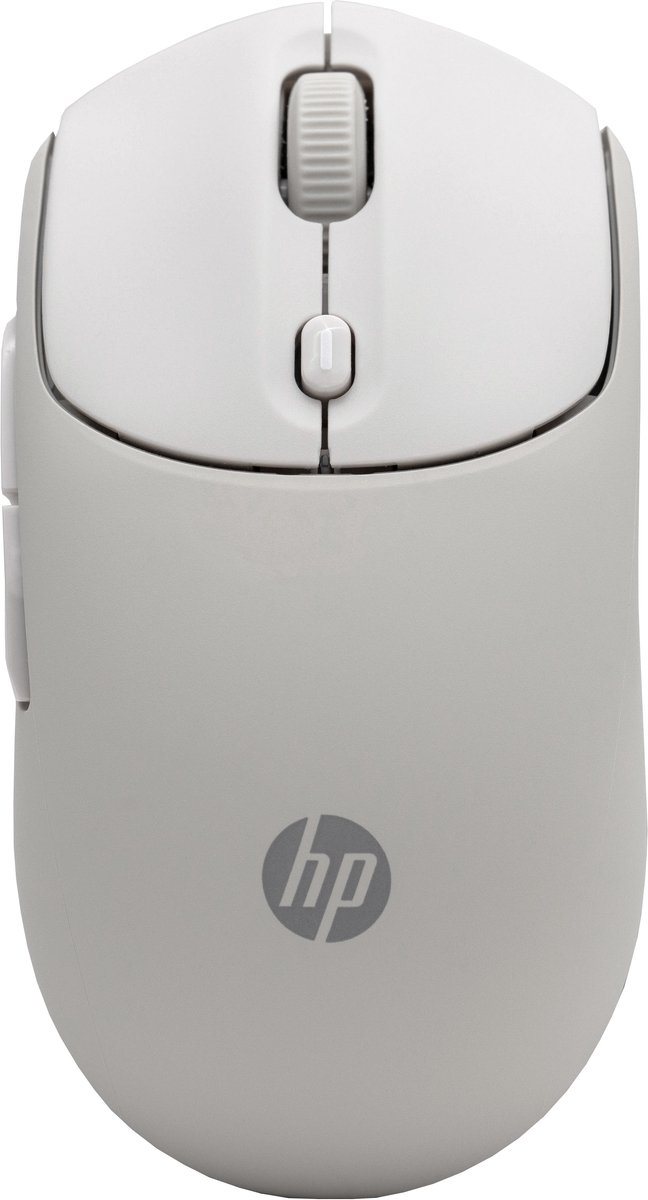 computer-muis, draadloze-muis, optische-sensor, lichtgrijs, hp-logo