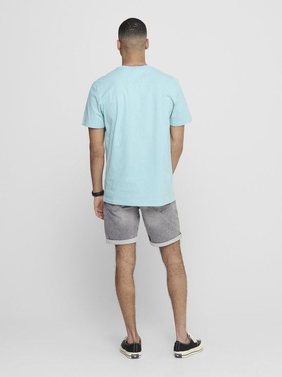 Only & Sons Ink Heren T-shirt - Blauw - Maat M