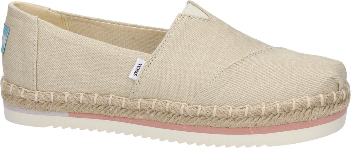 Toms Alpargata Platform Rope Espadrilles - Dames - Beige - Maat 41