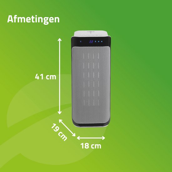 luchtzuiveraar, speaker, air purifier, grijs, grootte 41 cm