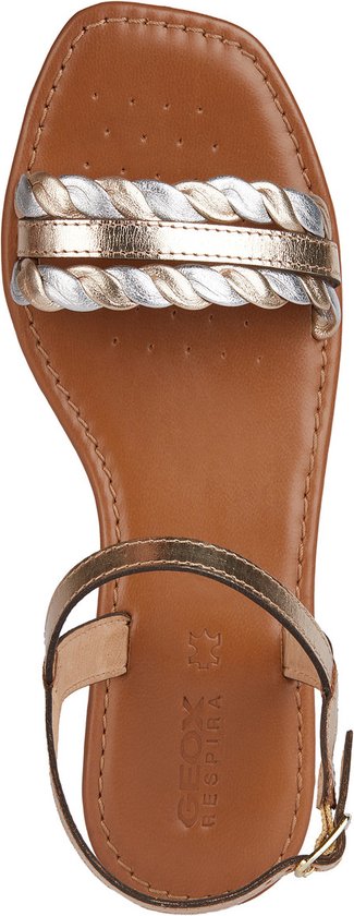 GEOX D SOZY Q A - maat 38 - Sandalen - GOLD/SILVER