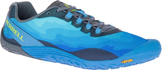 hardloopschoen, athletic, vibram, blauw, mesh