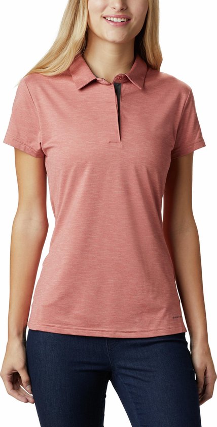 Columbia Bryce Polo Outdoorshirt Dames - Dark Coral Heat - Maat S