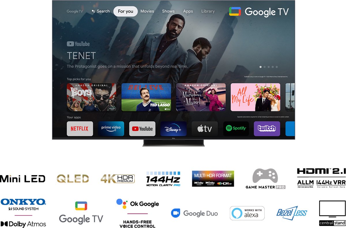TCL 55C831 - 55 inch - 4K MiniLED