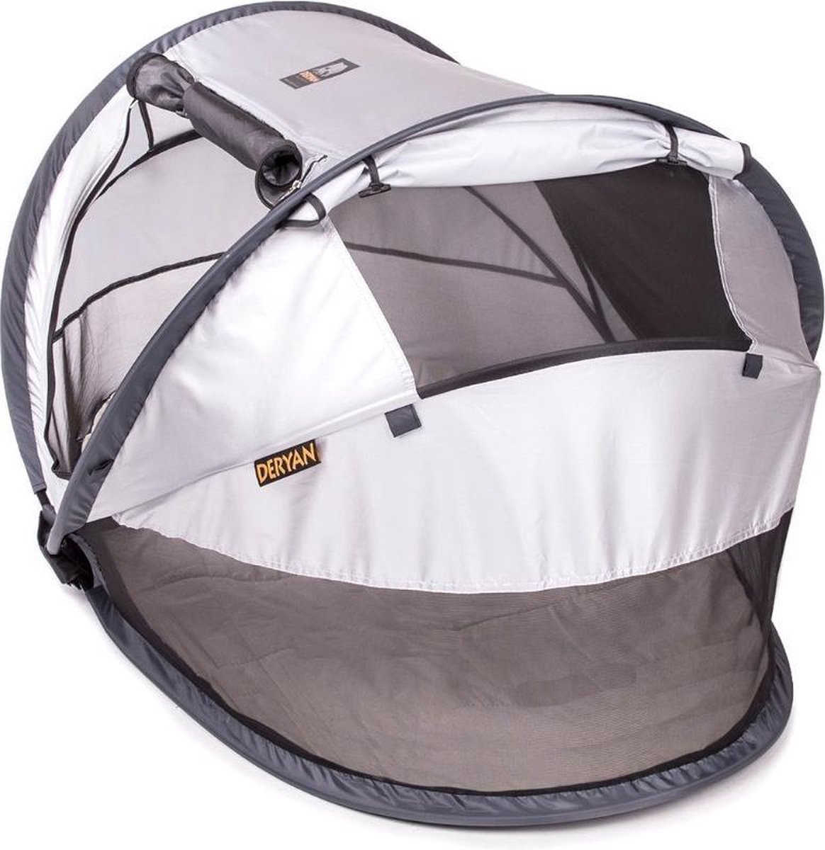 Deryan Peuter Luxe Campingbedje – Inclusief zelfopblaasbare matras - Silver