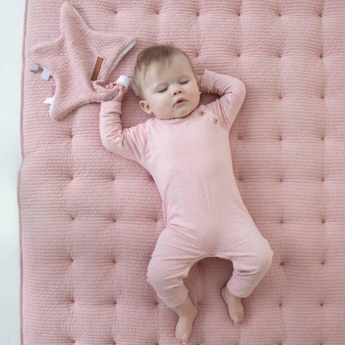 Little Dutch Boxkleed 80 x 100 Pure Pink