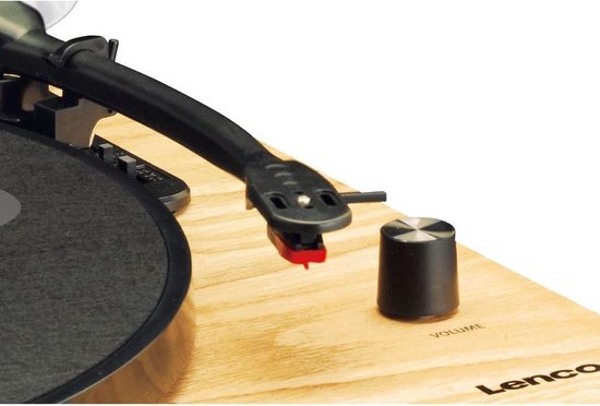 Lenco LS-50 - Platenspeler met speakers en reserve naald - Hout