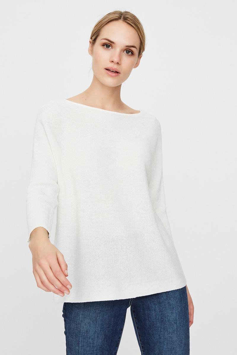 Vero Moda VMNORA 3/4 BOATNECK - Maat XS - BLOUSE NOOS Dames Trui