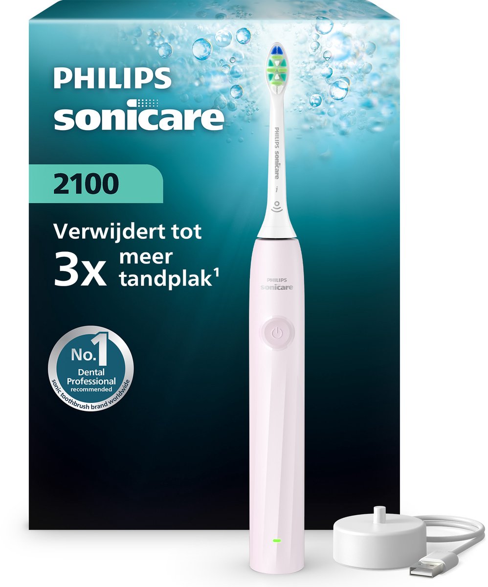 elektrische tandenborstel, sonicare, tandenborstel, opladen, pink