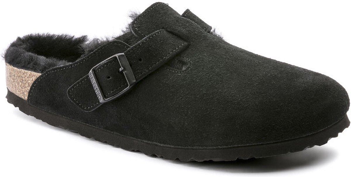 Birkenstock - Maat 38 - Boston Narrow Dames Clogs - Black