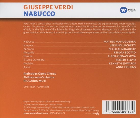 G. Verdi -  Nabucco - Cd