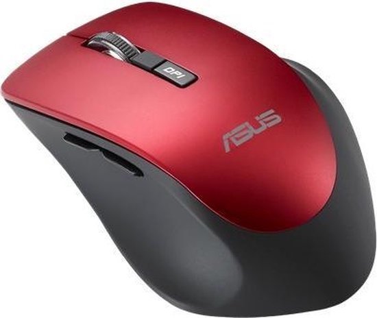 ASUS WT425 - Draadloze Muis - Rechtshandig - Optisch - 1600 DPI - Rood