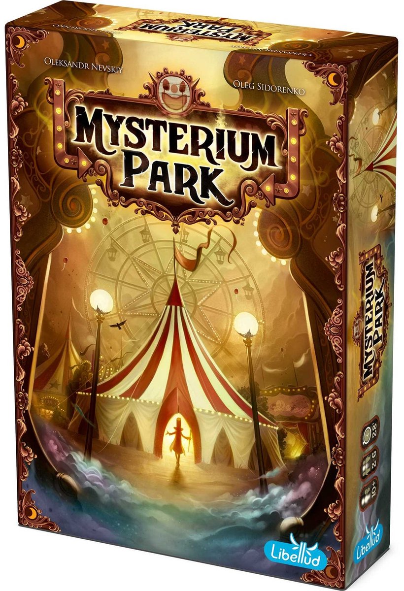 tent, circus tent, parkwand, fantasy board game, board game box