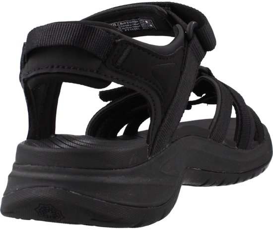 sandalen, rugzool, zwarte, halterriem, veters