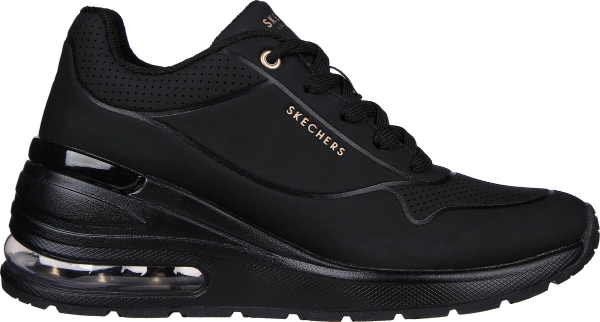 Skechers - Maat 38 - MILLION AIR - ELEVATED AIR dames sneakers - Zwart