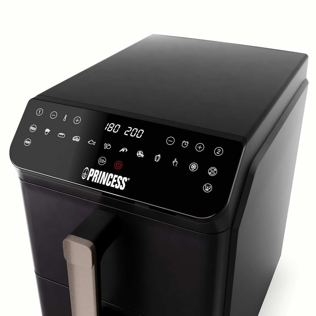 Princess Heteluchtfriteuse - 182278 - 3000W - Stack Airfryer 11,2liter - PFAS-Vrij - 2 lades (Sync) - 11 Bakprogramma's - Bespaart 45% ruimte - Dubbele gestapelde lades