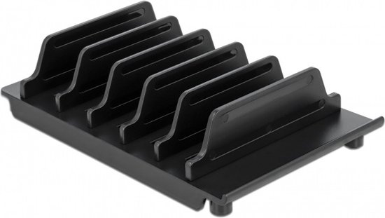 DeLOCK standaard voor 6 tablets en/of smartphones / zwart