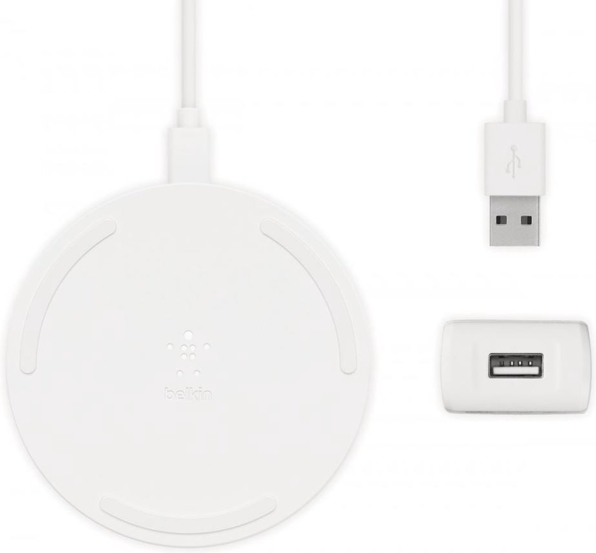 Belkin BOOST Up - Wireless charger - 15W - inclusief 24W adapter - Draadloze oplader - Wit