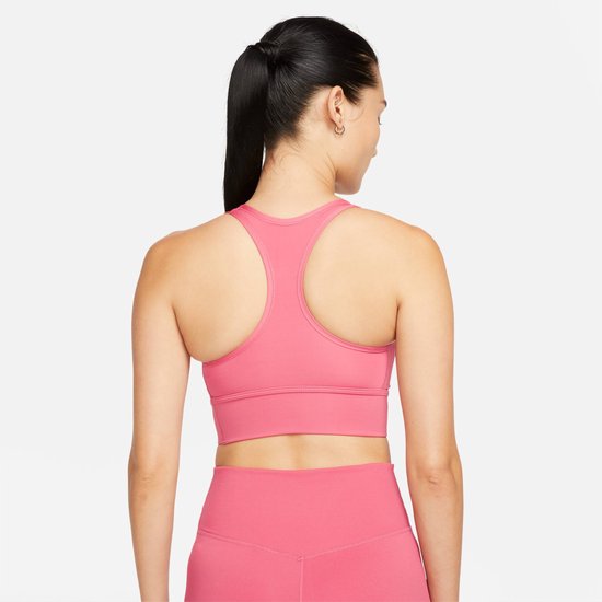 Nike Maat L Dri-FIT Swoosh Long Line Sportbeha Dames