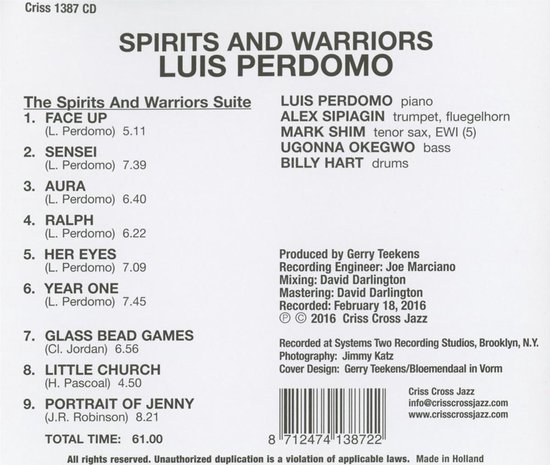 Luis Perdomo - Perdomo Luis - Spirits And Warriors (CD)