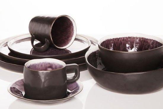 Cosy&Trendy Laguna Schaaltje - 14 Cm - bruin, zwart. - Set-6