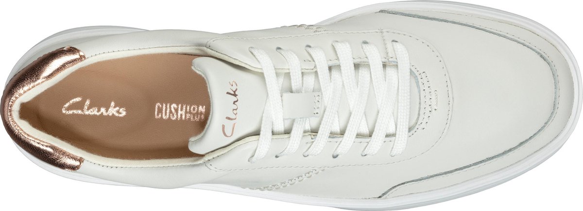 Clarks Hero Walk Dames Sneakers - 39 - White Combi