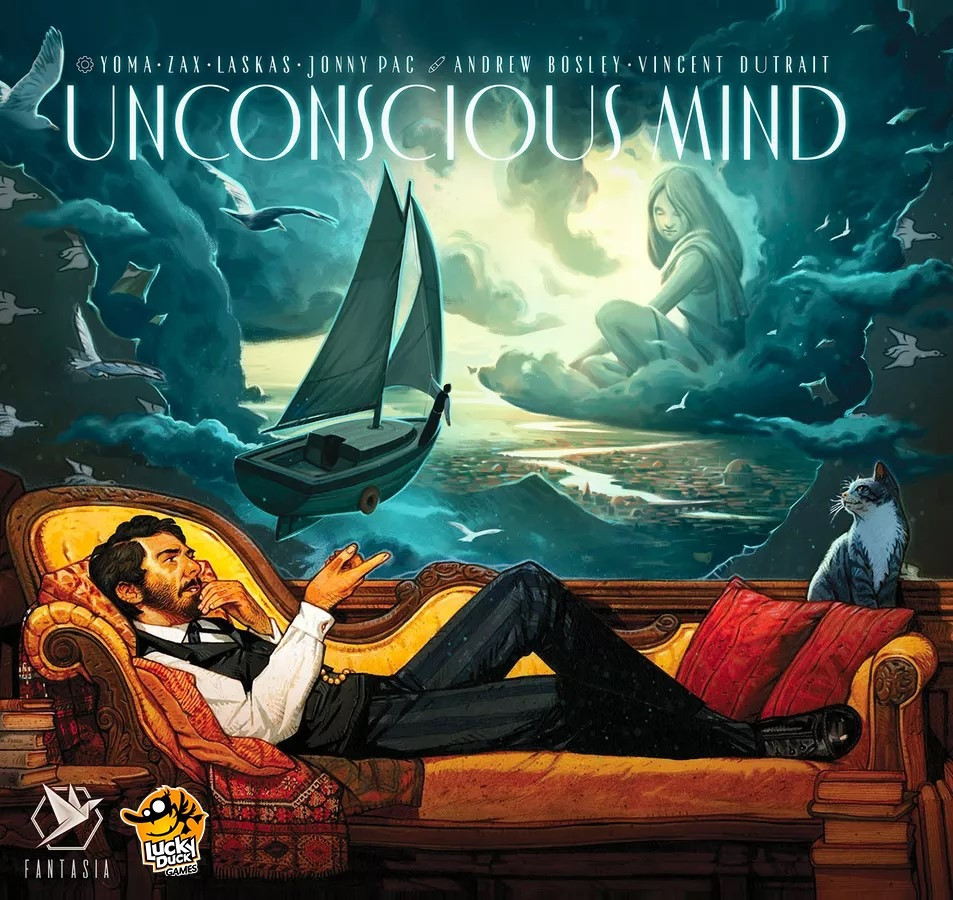 wandkleed, zitzak, man, kat, zeilboot, gilet, poster, kunstwerk