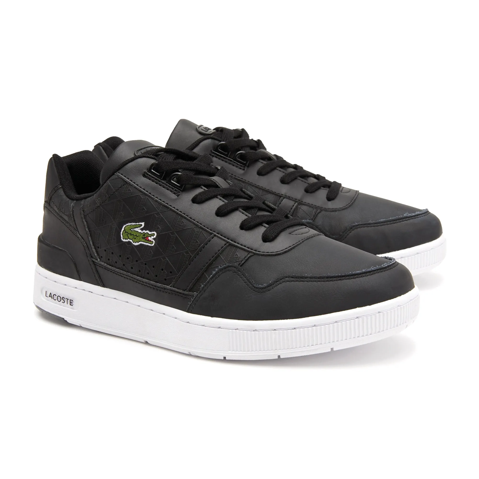 Lacoste  - maat 42- T-Clip Mannen Sneakers - Black/White