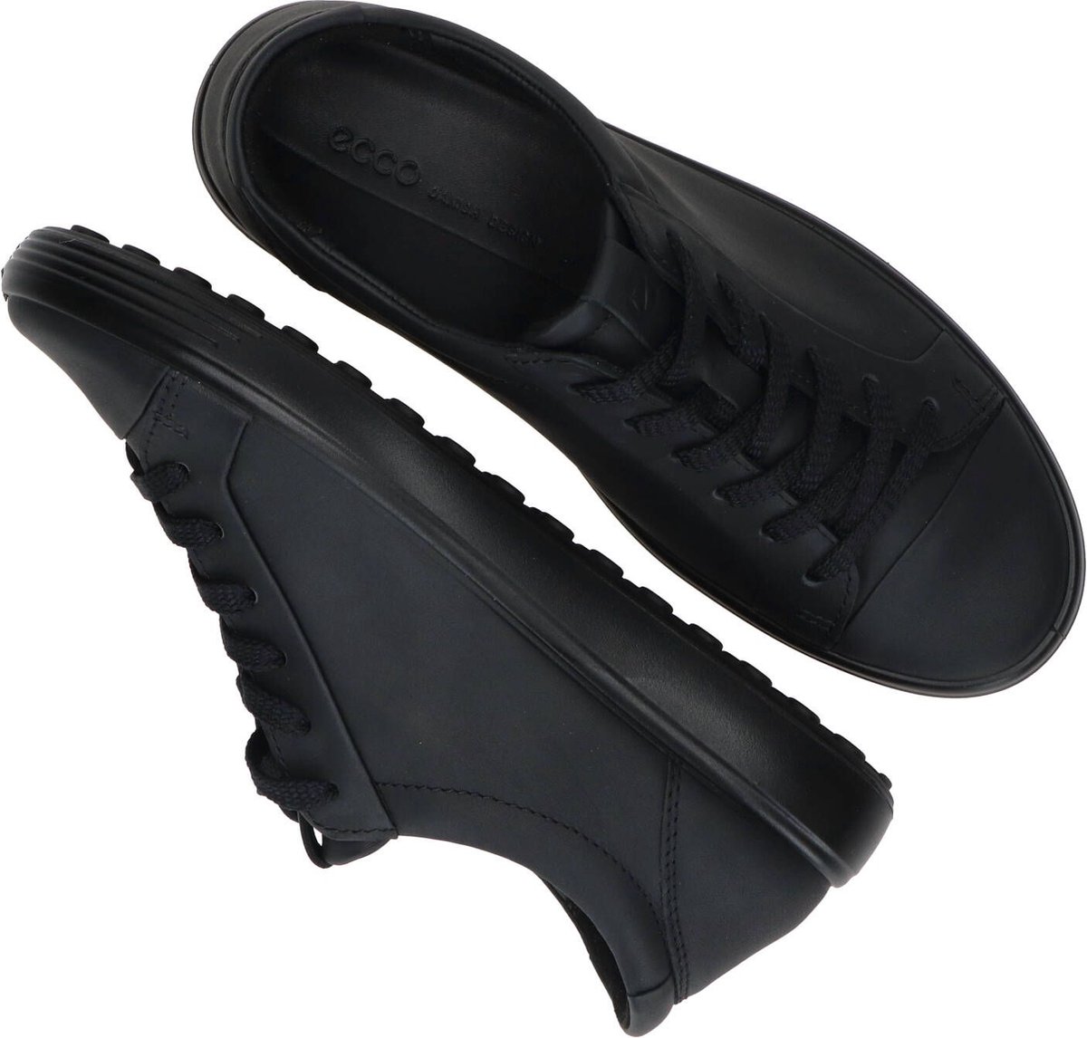 ECCO - Maat 39 - Soft 7 Dames Sneakers - Zwart