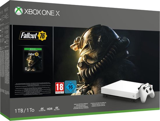 REFURBISHED Xbox One X console 1 TB (Robot White Special Edition) + Fallout 76