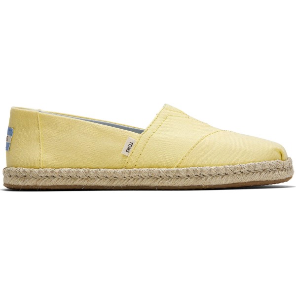 espadrille, slipper, canvas, yellow, rope-sole