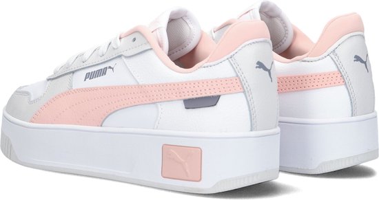 PUMA Carina Street - maat 37 - Dames Sneakers - Wit/Lichtroze
