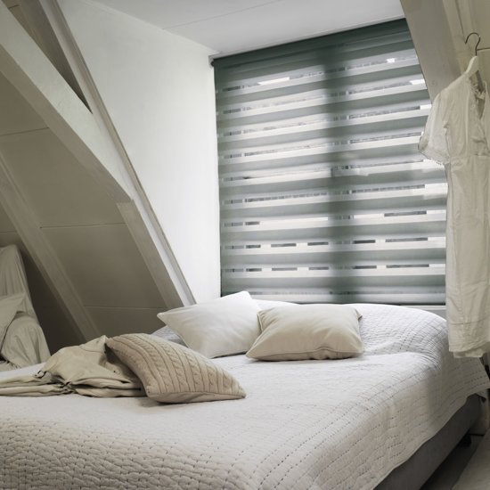 Pure Living - Duo Rolgordijn Lichtdoorlatend Grey - 90x175 cm
