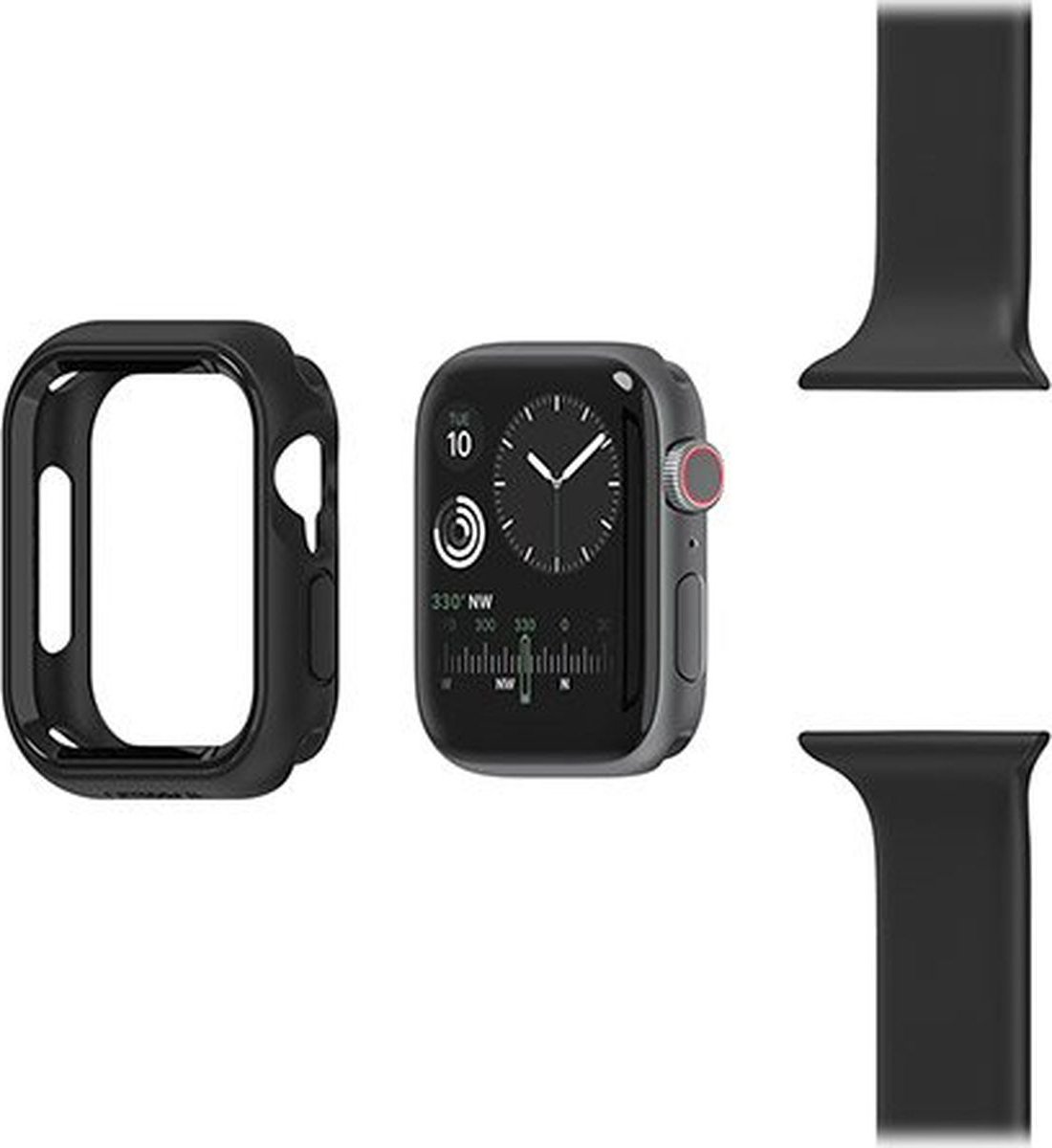 OtterBox Exo Edge - Geschikt voor Apple Watch Series 4/5/SE/6 - 44mm - Zwart