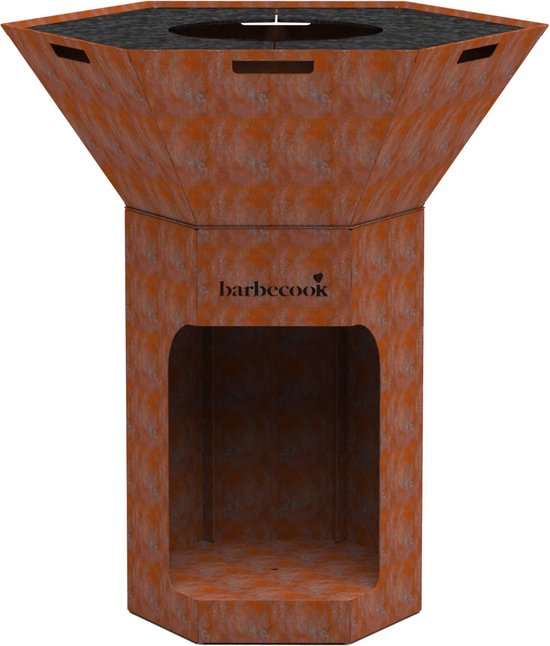 DGMoutlet-nl-Barbecook-Nestor-Original-Houtbarbecue-Corten-staal-92x92x101cm Brievenbus, Hondenhok