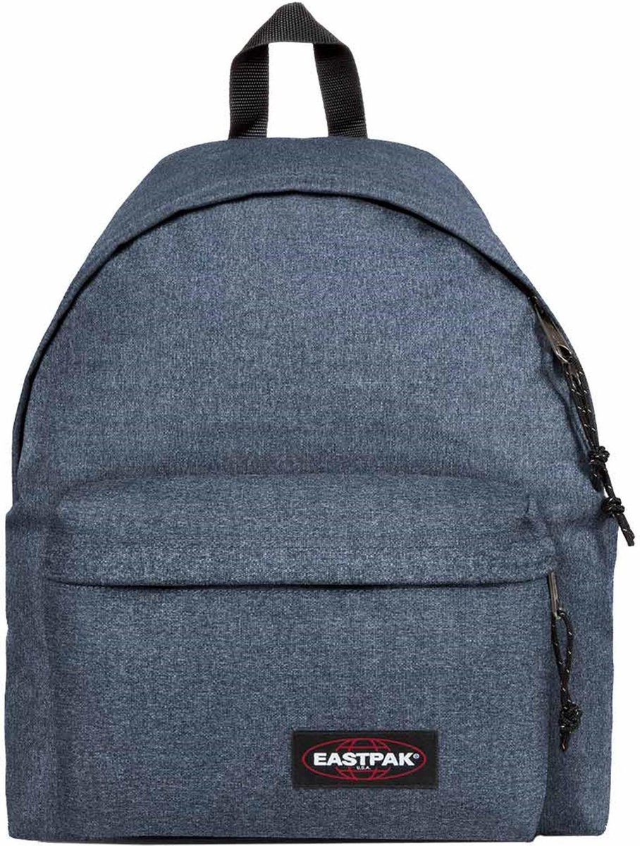rugzak, backpack, denim, stof, zipper