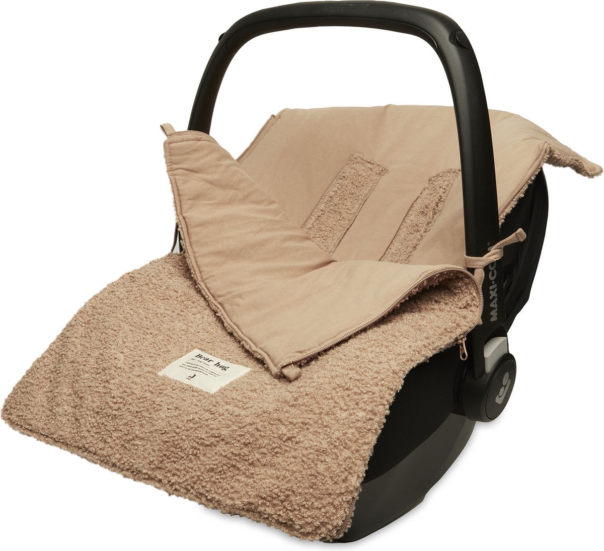 Jollein Voetenzak voor Autstoel & Kinderwagen Boucle - Biscuit