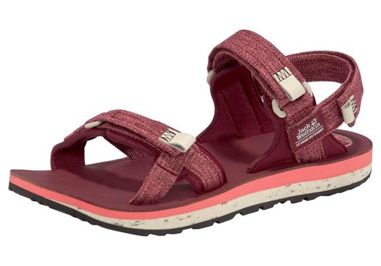 Jack Wolfskin Outfresh Deluxe Sandalen Heren - Carbernet / Champagne - Maat 37