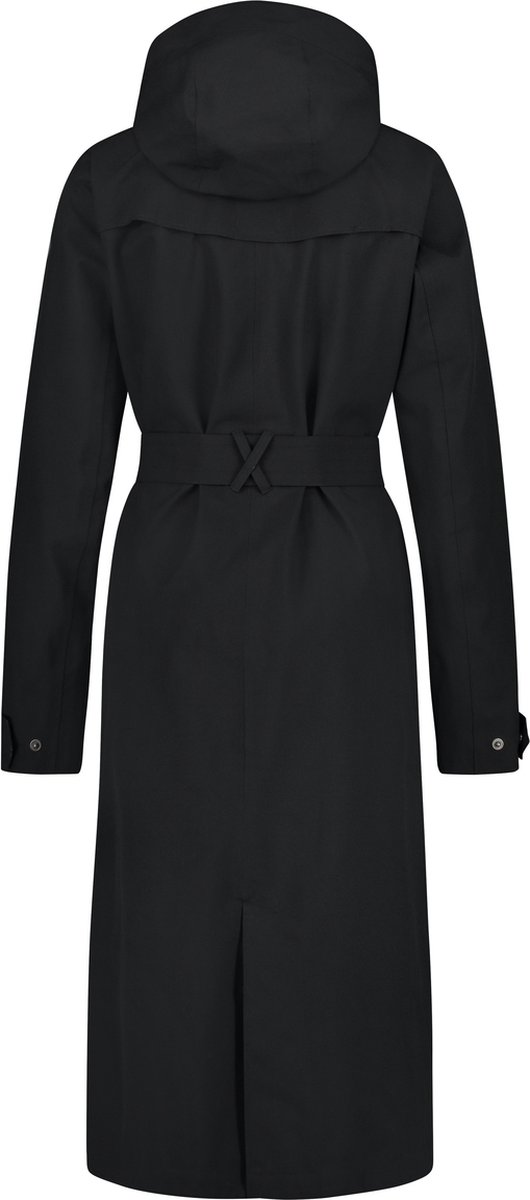 AGU - maat M- Trench Coat Long Regenjas Urban Outdoor Dames - Zwart