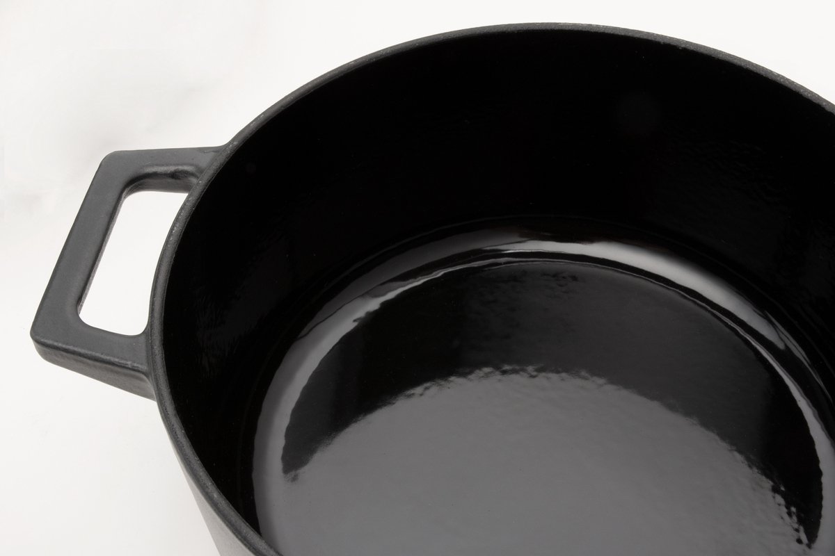 Boretti - Solido Dutch Oven 26 cm - braadpan - gietijzer - zwart - 5.8 Liter