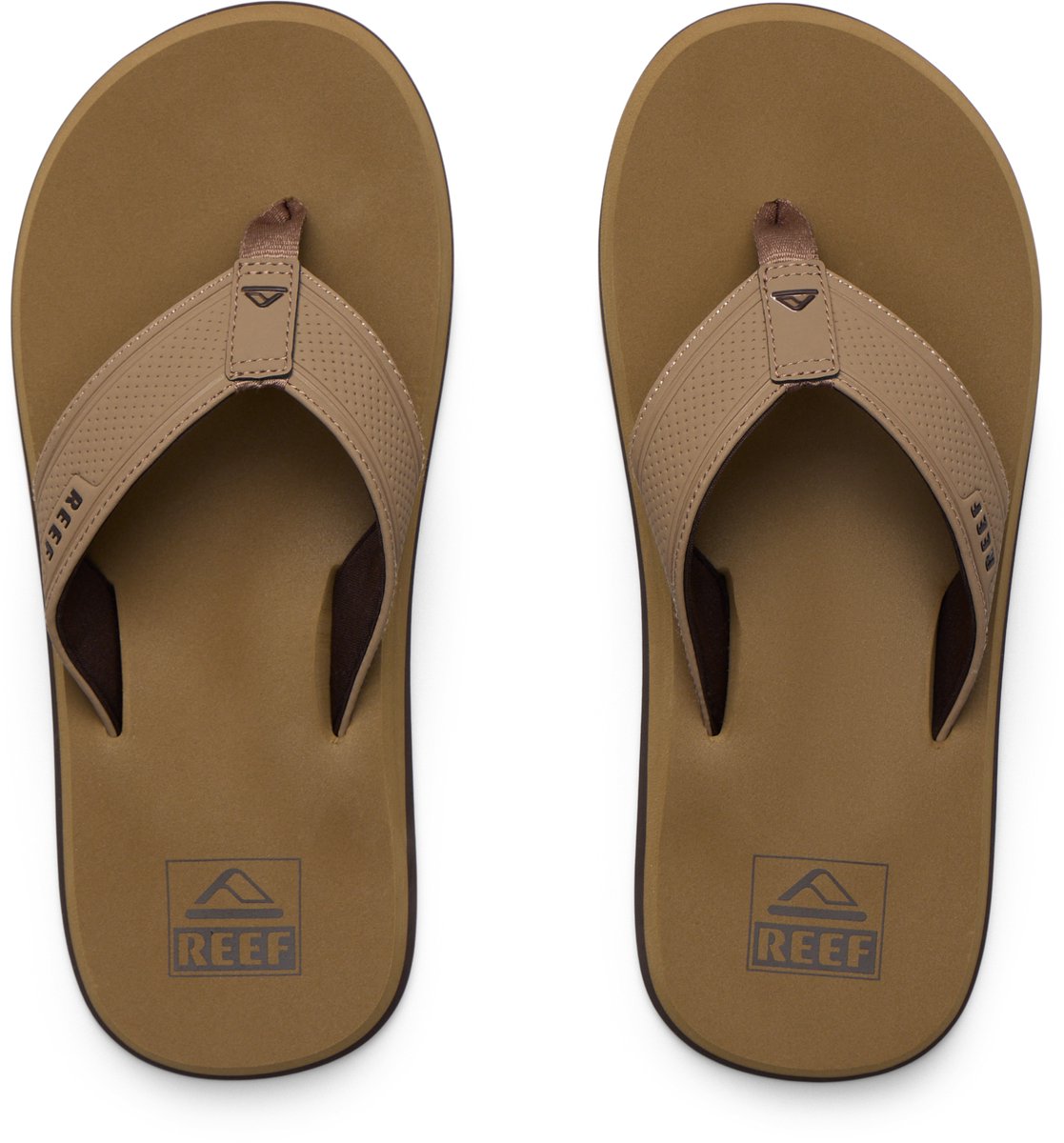 slippers, flip-flops, beige, thong, reef