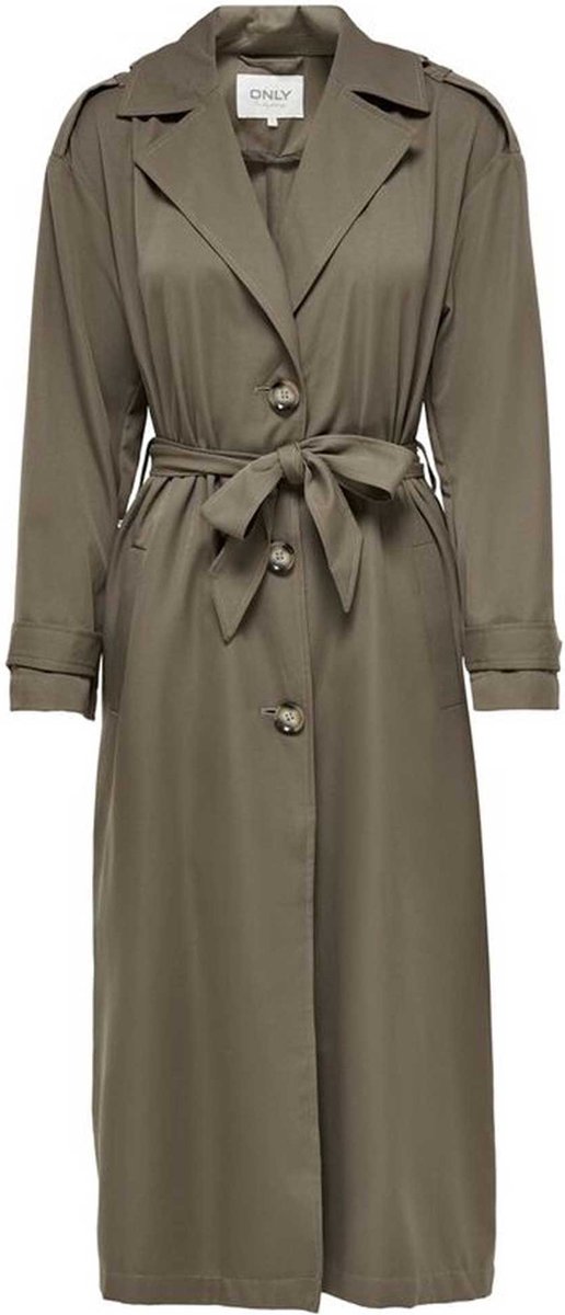 ONLY - Maat L - ONLLINE X-LONG TRENCHCOAT CC OTW Dames Jas