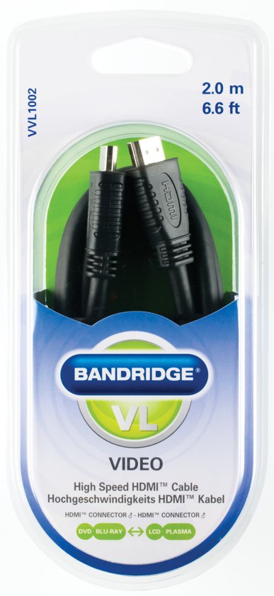 Bandridge High Speed HDMI Cable, 2.0m