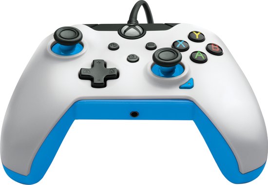 PDP - Bedrade Xbox Controller - Xbox Series X|S, Xbox One & Windows - Ion White
