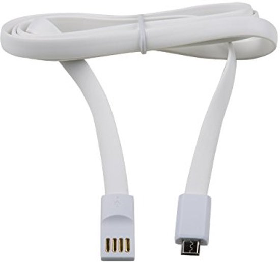 Under Control Micro USB Platte Oplader Samsung 1M Wit