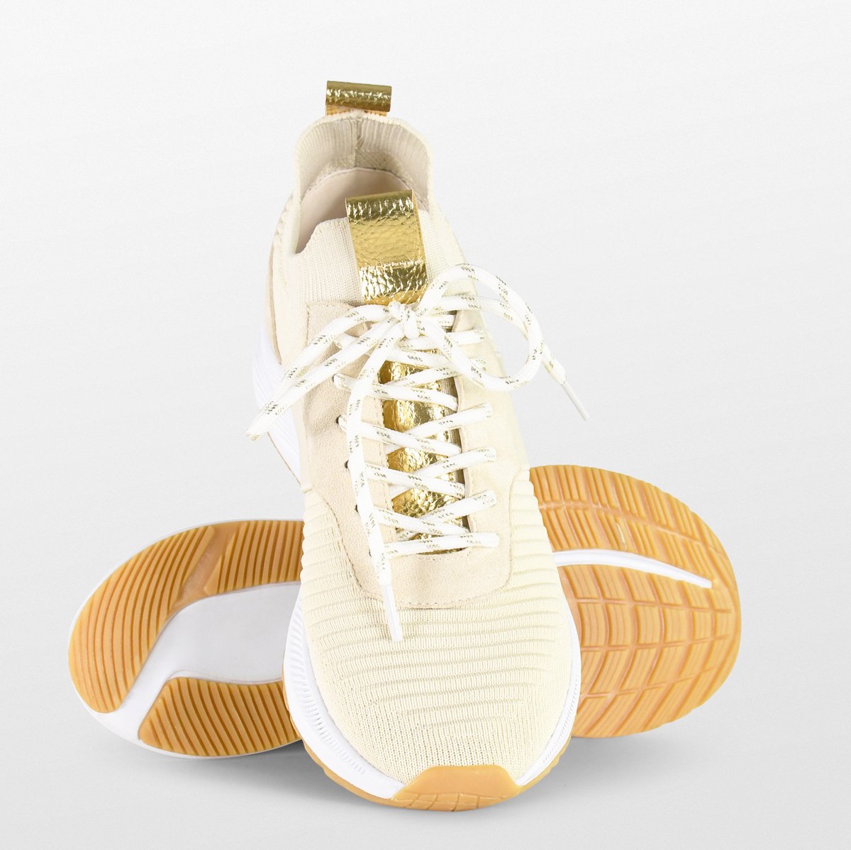 POSH by Poelman - maat 37- ROBIN Dames Sneakers - Beige