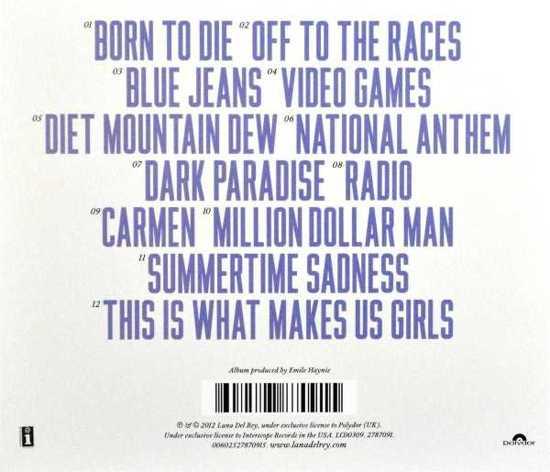 Lana Del Rey - Born To Die - CD