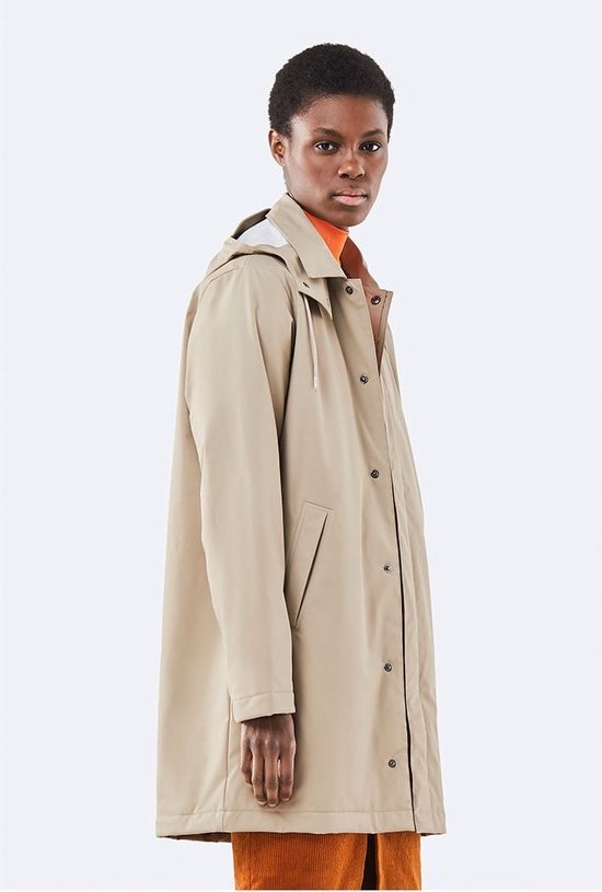 Rains Mac Coat 1512 - Maat S - Jas - 35 Beige