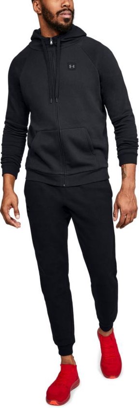 Under Armour Rival Fleece FZ Sportvest Heren - Zwart - Maat XXL
