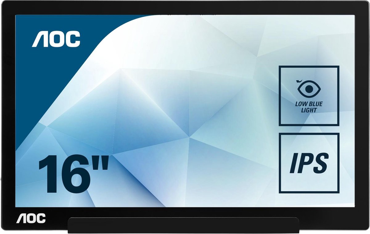AOC I1601FWUX - Full HD IPS USB-C Monitor - 15.6 Inch